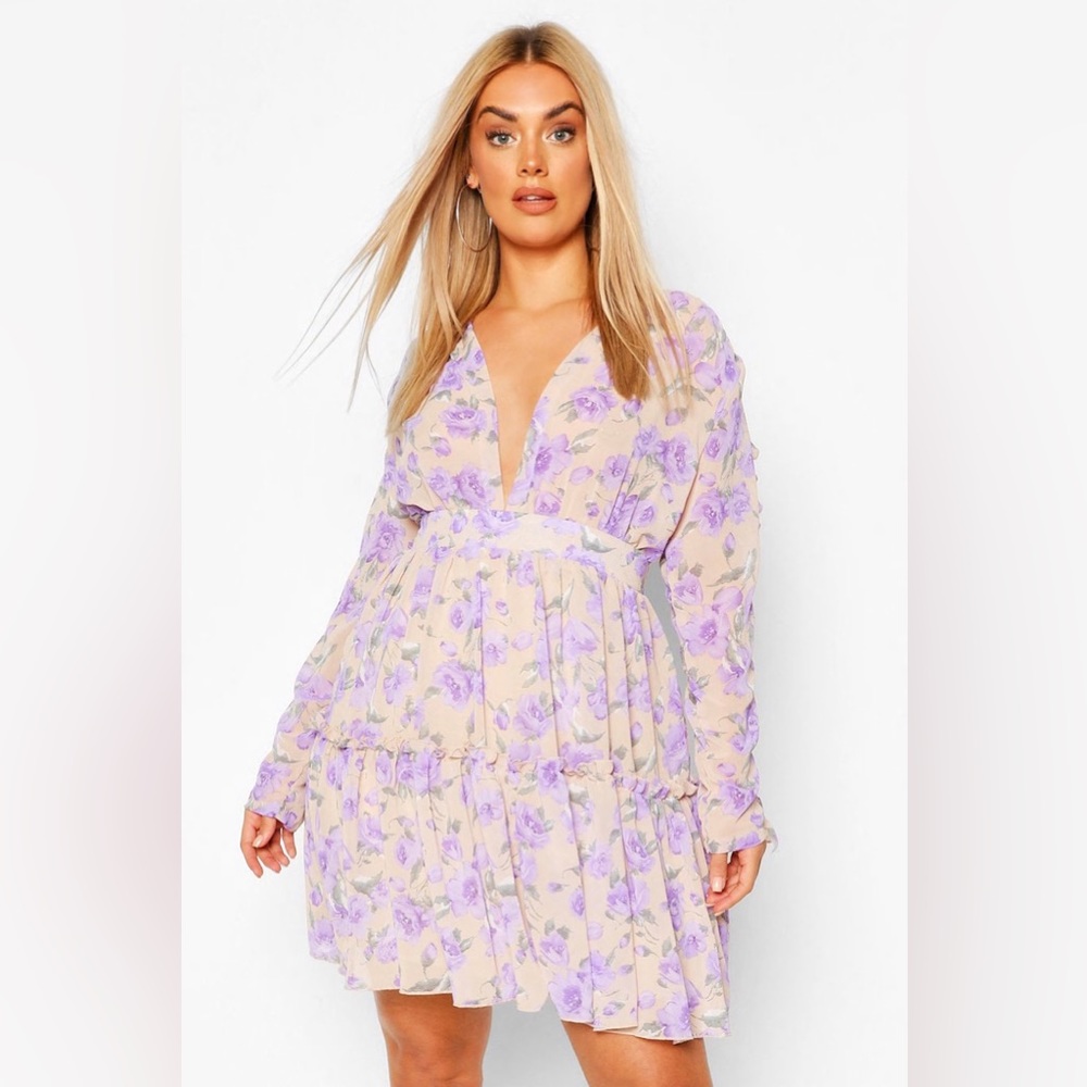 BOOHOO Floral Dress